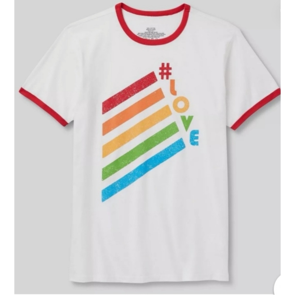 NEW Adult Short Sleeve Ringer T-shirt #LOVE